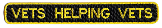 VETS HELPING VETS Bar Patch